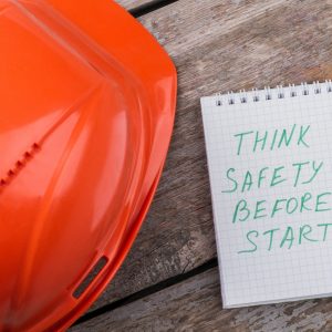 Think about safety before start working.
