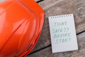 Think about safety before start working.